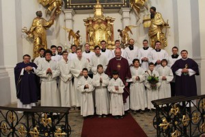 Návštěva otce arcibiskupa a bohoslovců olomoucké arcidiecéze